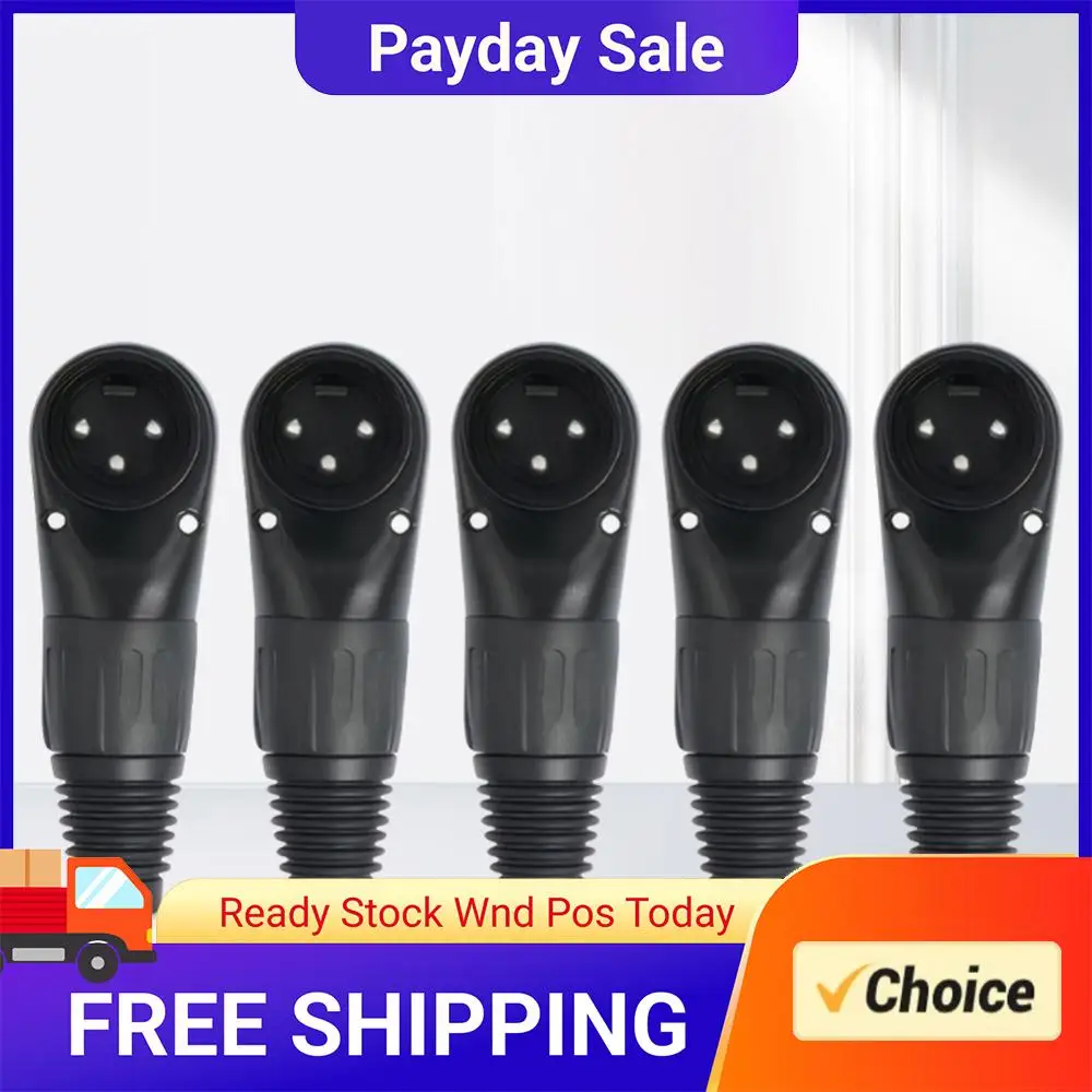 3Pin Adjustable Male Female Micphone Plug Audio Cable Connector Mic Speaker Audio Cable Connector for DIY XLR Audio Cable