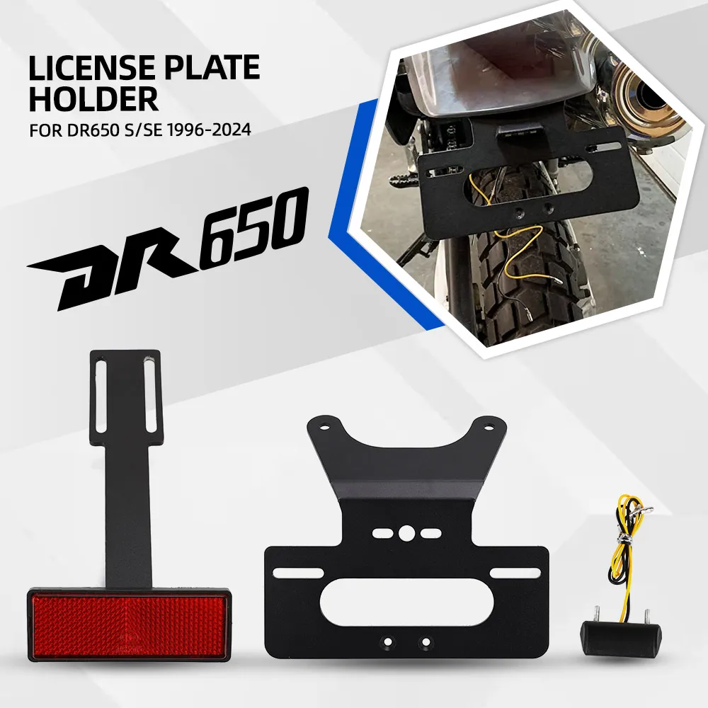 FOR SUZUKI DR650 S/SE 1996-2024 Accessories License Plate Holder Bracket Rear Tail Tidy Fender Eliminator DR650S DR650SE 2025