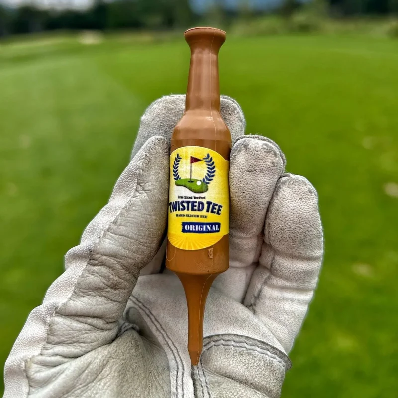 6PCS Funny Golf Tees Resin Bottle Shape Golf Tees Golf Training Accessories For Driving Range Reusable Golf Tees For Golf Game
