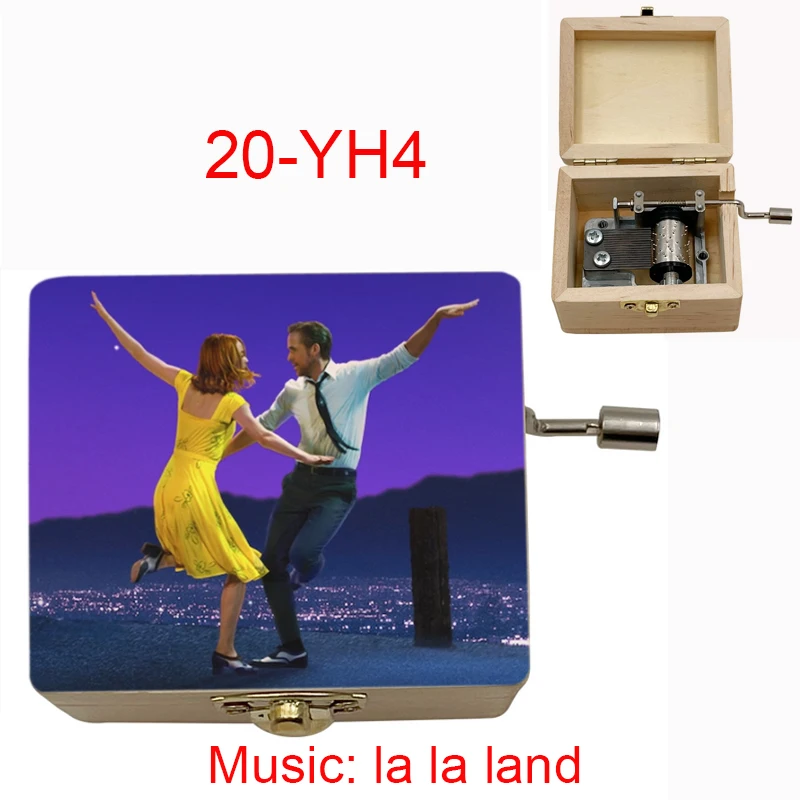 Movie print musik thema la la land Musik Box Geburtstag Geschenk Für Weihnachten valentinstag besondere geschenke für liebhaber kinder kinder