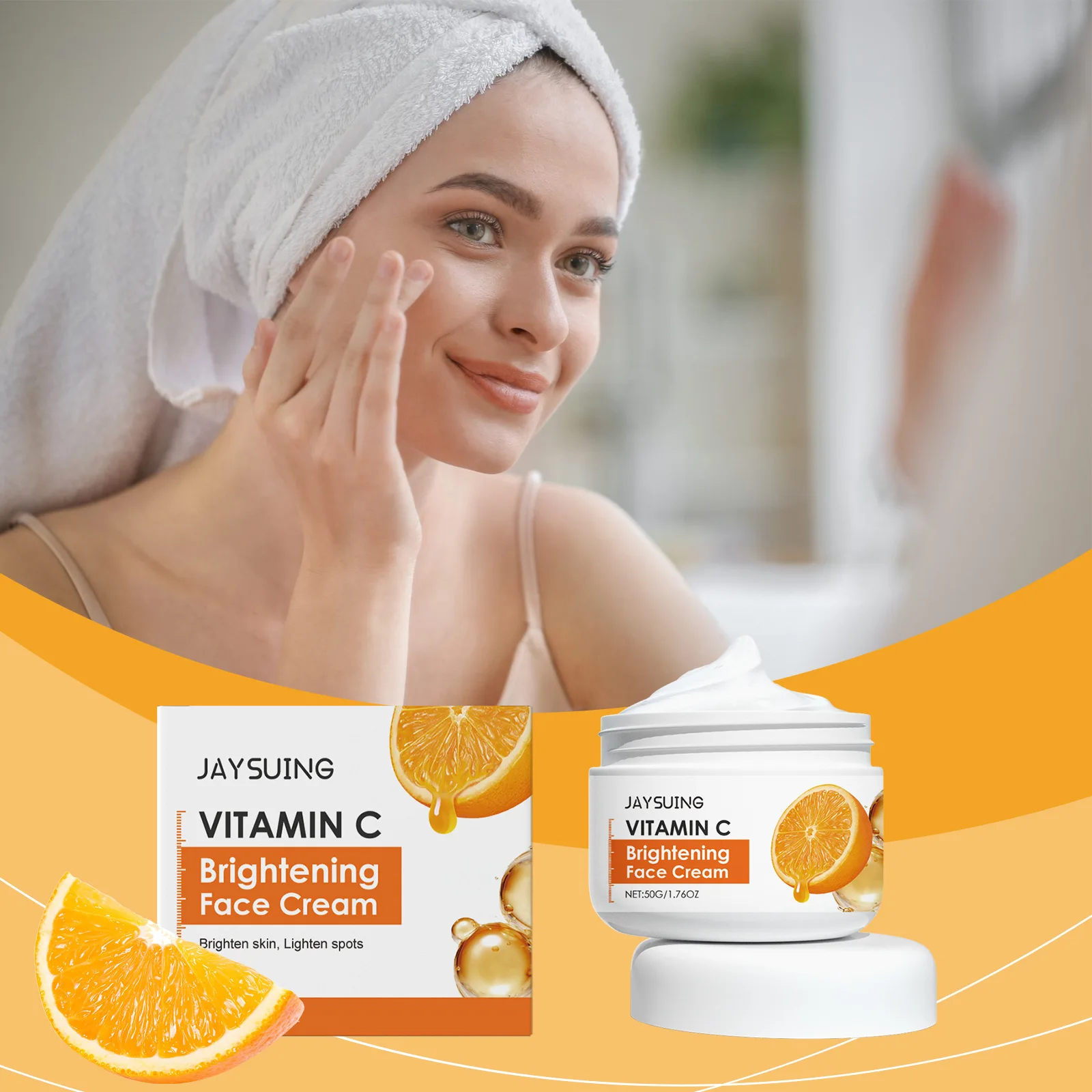 

Vitamin C Cream Refreshing Face Serum with Anti-Aging Benefits, Boosts Skin Elasticity, Reduces Fine Lines, and Shrinks Pores