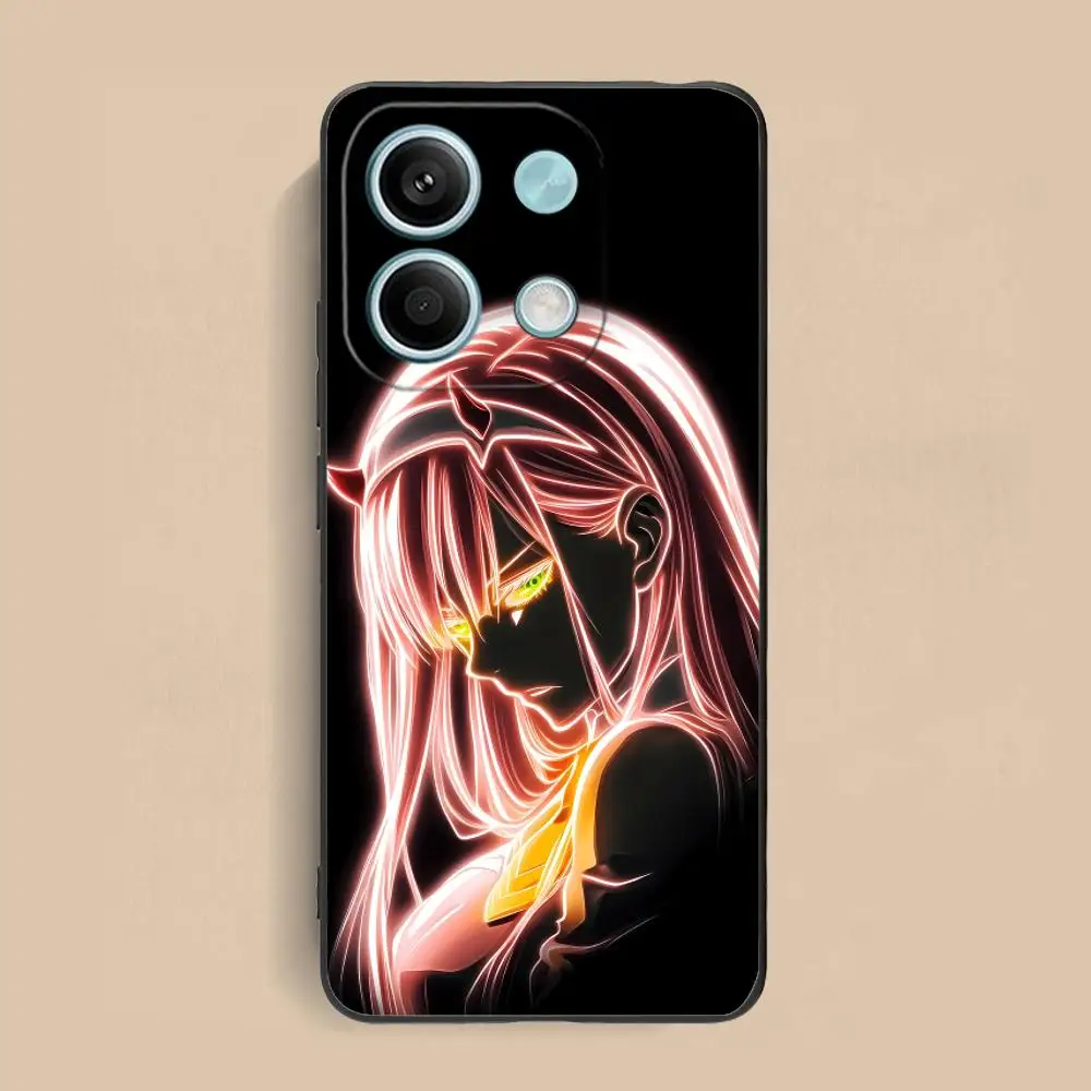 حافظة هاتف محمول Neon Zero Two لهاتف Xiaomi Redmi Note 14 13 12 11 A5 3 2 1 Pro Plus 4G 5G هاتف ذكي واقي بطباعة ملونة #6