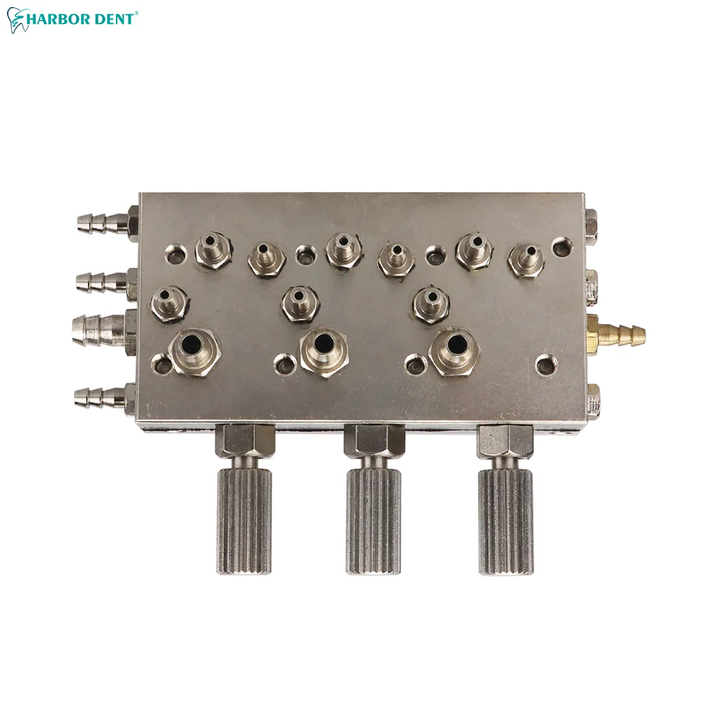 Dental Valve Control Dental Chair Air / Water Triple Diaphragm Membrane Valve Dental Equipment Quadruple Diaphrag 3 In 1 /4 in 1