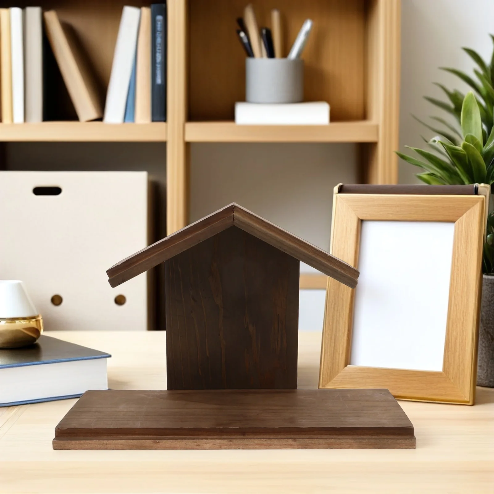 Christmas Wooden Manger Nativity Scene Craft Religious Decoration Miniature Baby Jesus Manger Church Decor Holiday Photo Booth