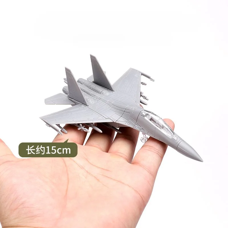 New 4D Aircraft Assembly Model Fifth Generation J-16 Submarine Fighter F15 Eagle MI-8 Helicopter Military Plane Toy for Sandbox