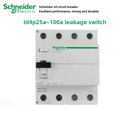 Imagen 2 del producto Schneider Electric ilD interruptor operado por corriente residual electromagnética iID 2P 4P 25A 40A 63A 80A 100A 30mA fuga