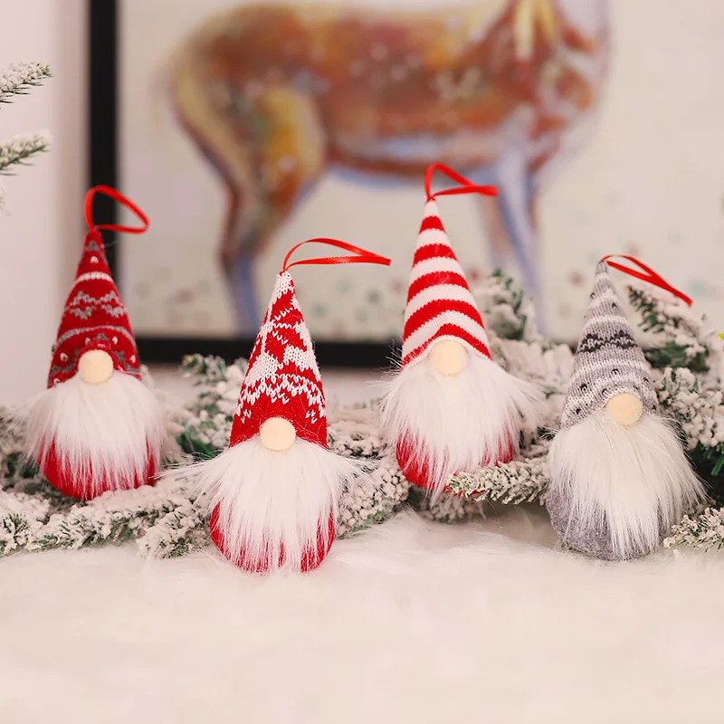 1Pcs Faceless Doll Knitted Hat Gnome Doll Gifts Xmas Merry Christmas Decorations For Home Dwarf Rudolph Doll New Year Gifts