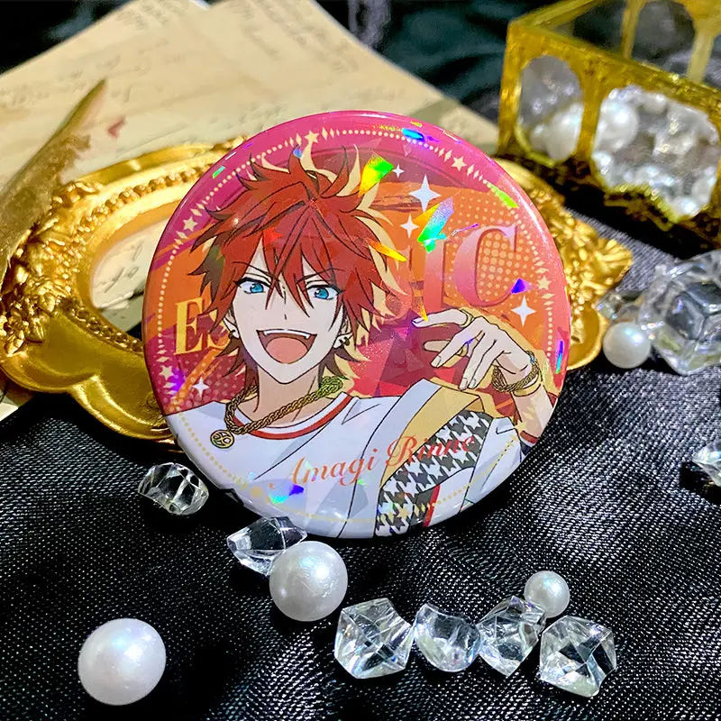 مجموعة من النجوم الانيمي Sakuma Rei Amagi Rinne Aoi Hinata Aoi Yuta دبابيس معدنية شارات شارة الطالب دبابيس الملابس حقيبة المدرسة