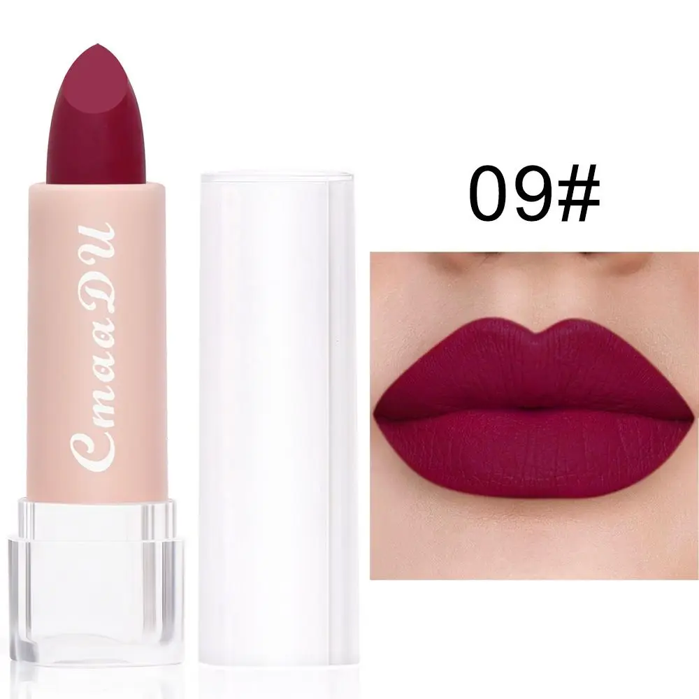Batom Matte de Longa Duração à Prova d'Água Não Desbota Batom Vermelho Não Gruda no Copo Batons de Veludo para Mulheres