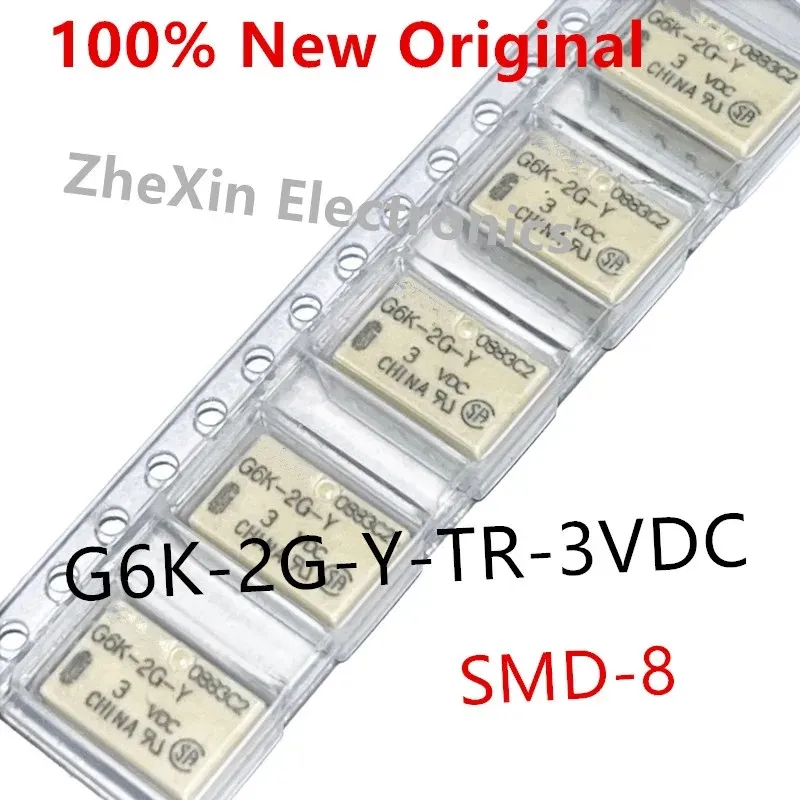 10PCS/Lot   G6K-2G-Y-12VDC 、G6K-2G-Y-5VDC 、G6K-2G-Y-3VDC 、G6K-2G-Y-24VDC    New Original Small Signal Relay   G6K-2G-Y-TR