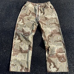 Yao888 Desert Camouflage Functional style Lumber Pants Streetwear Casual Oversize Vintage Straight Barrel Pants For Men