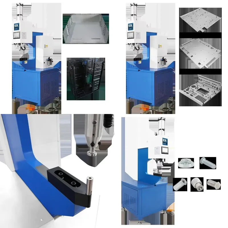 820T Pneumatic Riveting Machine Clinching Machine With Ram Force Infinitely Adjustable Economical Deal