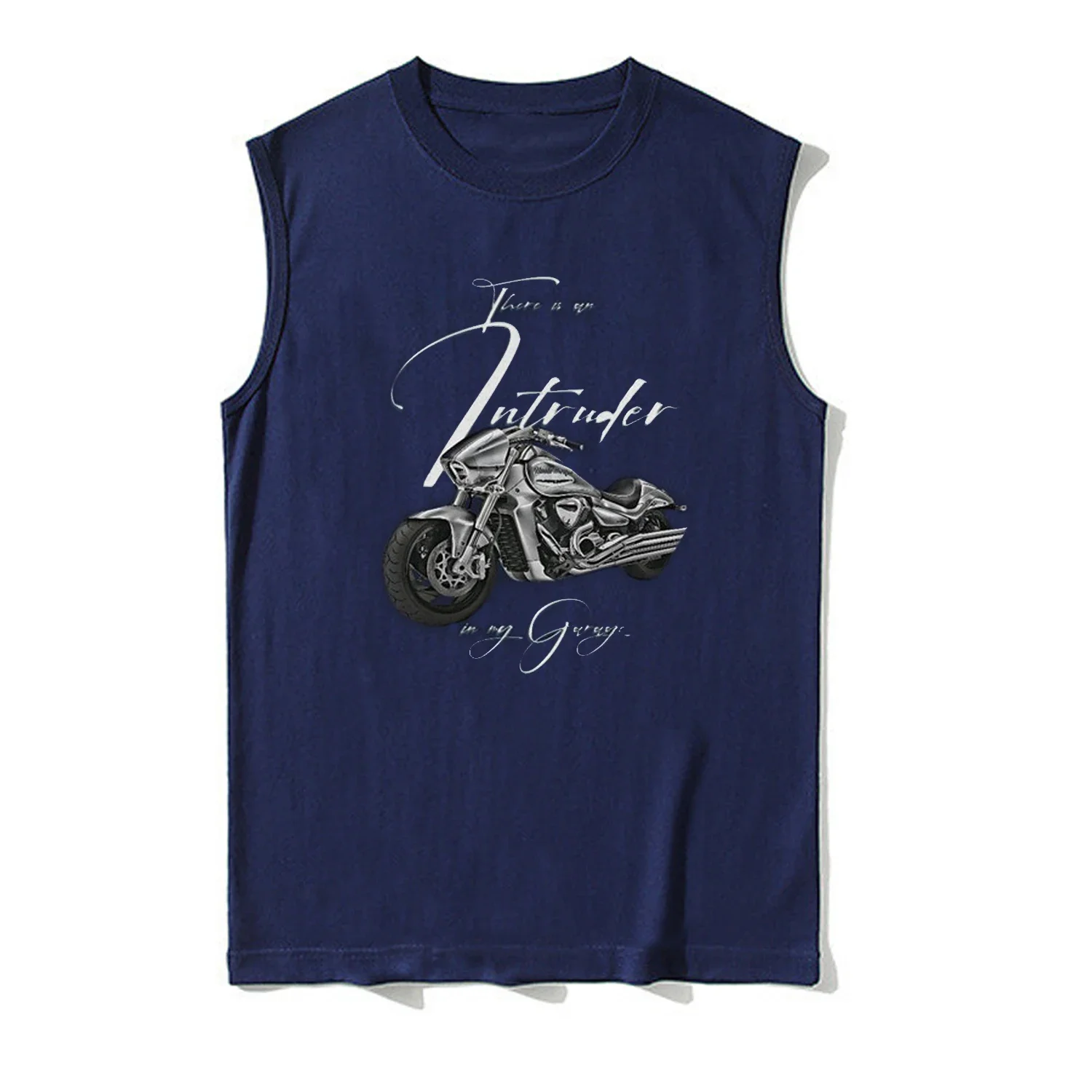 Intruder M1800R M109R Heavy Cruiser Motorbike Muscle Motorcycle Vests 100% Cotton O-Neck Tanktops Casual Mens Sleeveless T-shirt