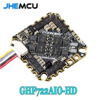 JHEMCU GHF722AIO-HD 40A AIO Flight Controller F722 FC Baro OSD BlackBox 40A 4in1 ESC 2-6S For RC FPV Freestyle Cinewhoop Drone