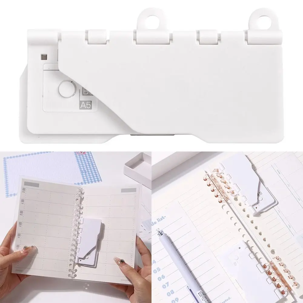 Multi-functional 5-Hole Paper Punch Machine Card Type Portable Hole Puncher A4/A5/B5 Paper Punching Loose-leaf Punch Students