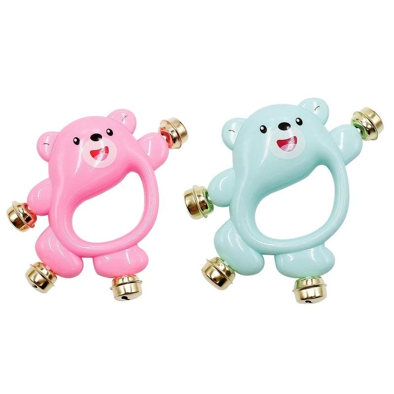 

090B Baby Orff Pounding Rattle Toy Handshake Music Ring Toy Newborn 1M+