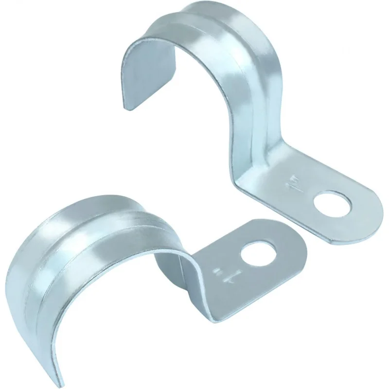 25 قطعة 1.25 EMT قناة المشبك الأنابيب الأشرطة ، 1-1/4 بوصة الزنك مطلي الصلب ثقب واحد قوس #3