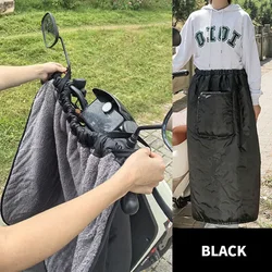 Motorcycle Scooter Leg Cover Winter Riding Waist Adjustable Waterproof Cold Quilt Outdoor Windshield Knee Pad Warm Blanket