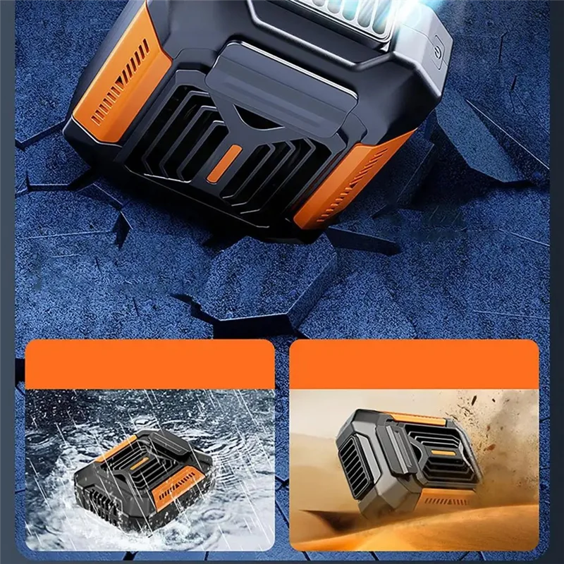 A59E-แขวนเอวพัดลม USB ชาร์จพัดลมพกพาขนาดเล็กสําหรับตั้งแคมป์กลางแจ้งเดินป่าปีนเขาวิ่งอุปกรณ์กีฬา