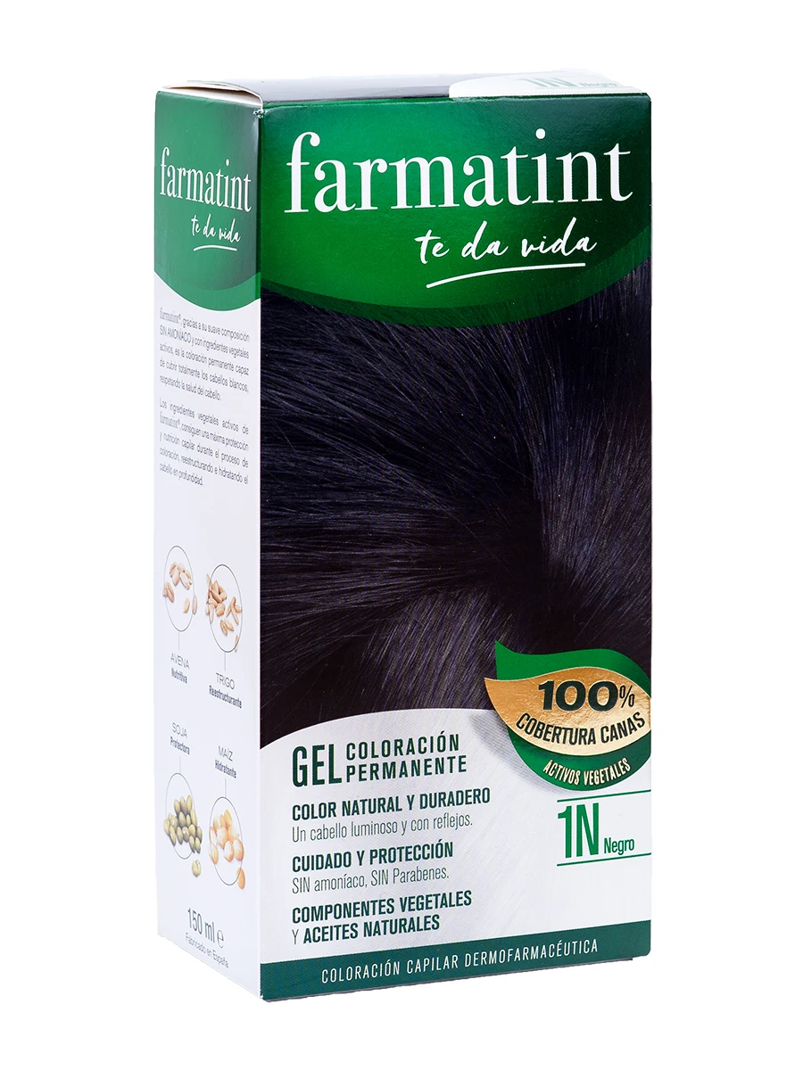 Farmatint 1n black 135 ml-covers gray hair and takes care of hair health