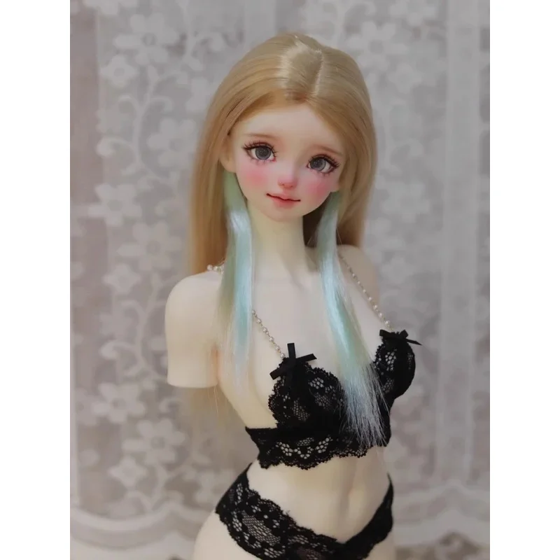 BJD 人形かつらロングヘア用 1/3 1/4 1/6 MSD MDD SD Yosd 人形ストレートヘアアクセサリーミルクファイバーかつら