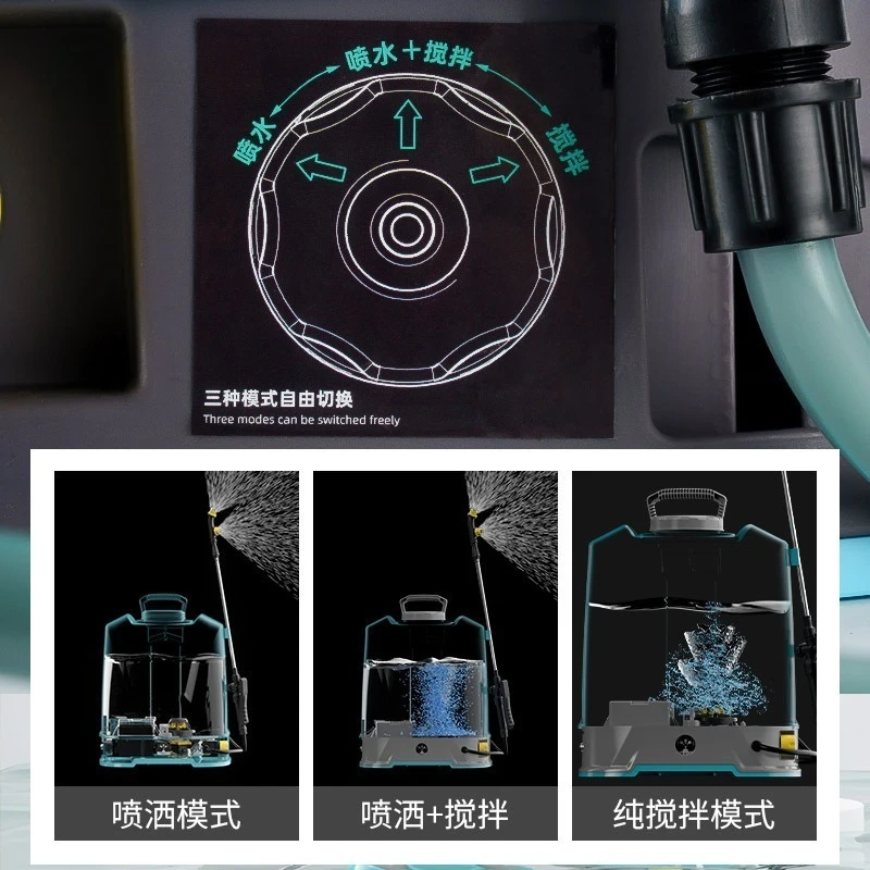 Agricultural Stirring Electric Knapsack Sprayer 20L High Pressure Pesticide Sprayer For FarmPrevention Use