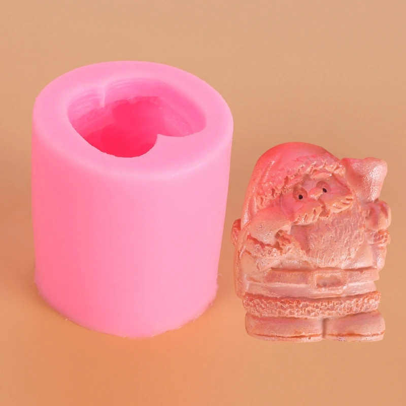 الملتحي سانتا كلوز الحلي الراتنج قالب DIY الروائح الجص قالب من السيليكون دروبشيب