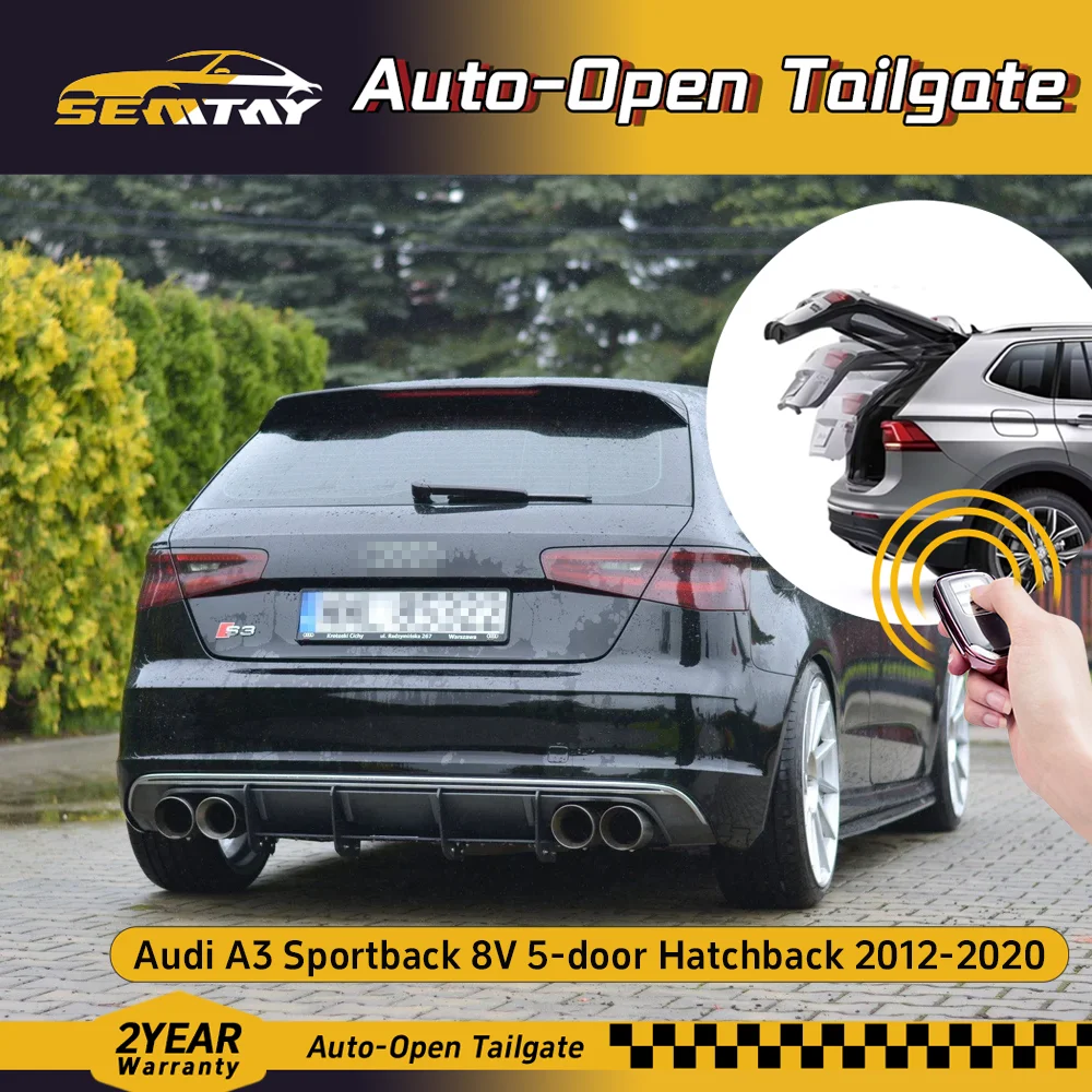 Entretoises de coffre de levage automatique avec ressort pour Audi A3 Sportback 8V 5 portes hayon 2012-2020 Supports de levage de coffre de hayon arrière