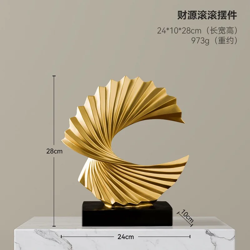 High-end ornament office desktop living room entrance wine cabinet modern decoration TV cabinet art