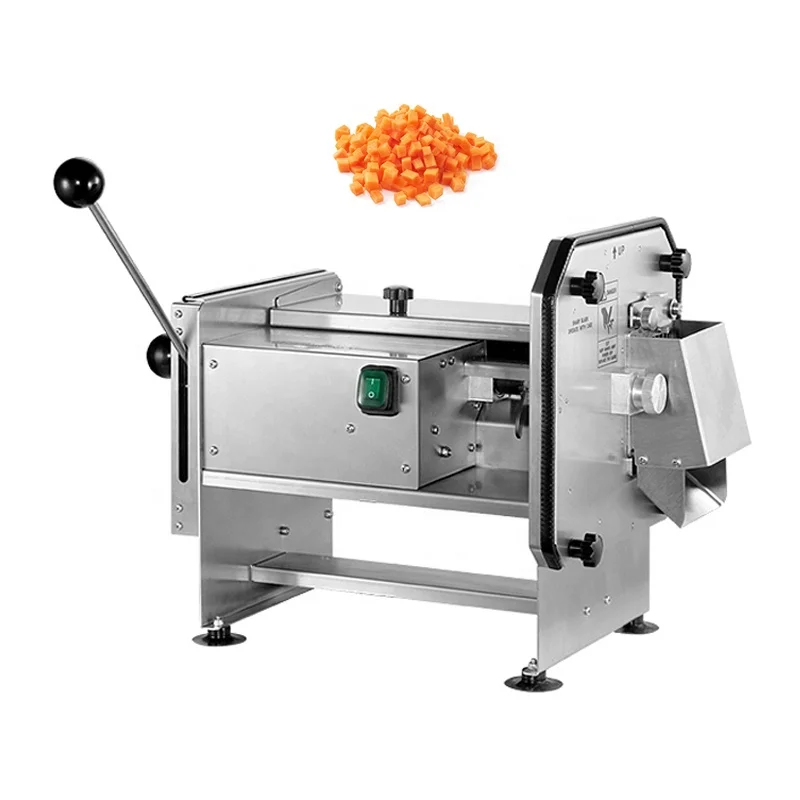 

225kg/h capacity Manuel/Electric Vegetables Fruit Dicing Machine 6/8/10/12mm Cutting Dicer Carrot Potato Apple Cube Cutter
