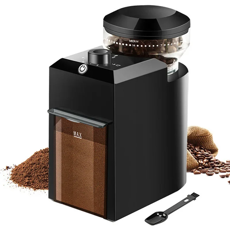 220V Electric Coffee Bean Grinder with 28 Precise Grind Settings for Espresso, French Press, and Drip Coffee