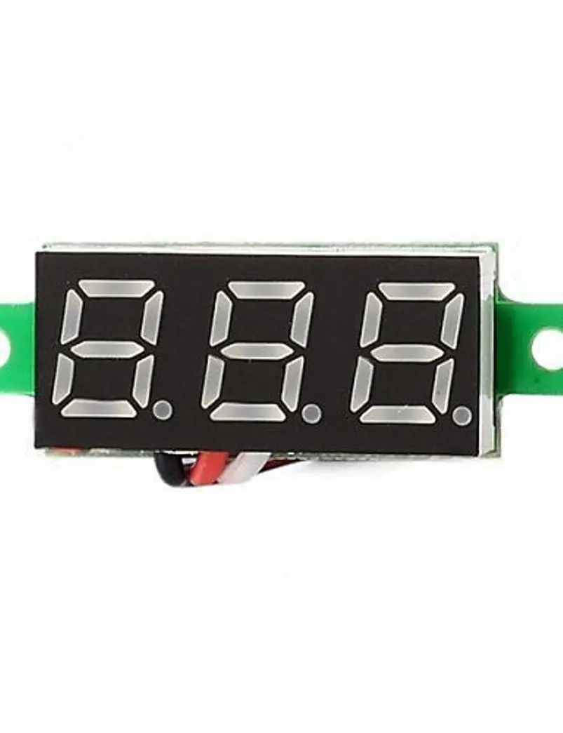 0.28 Inch DC LED Digital Voltmeter 0-100V Voltage Meter Auto Car Mobile Power Voltage Tester Detector 12V Red Green Blue Yellow