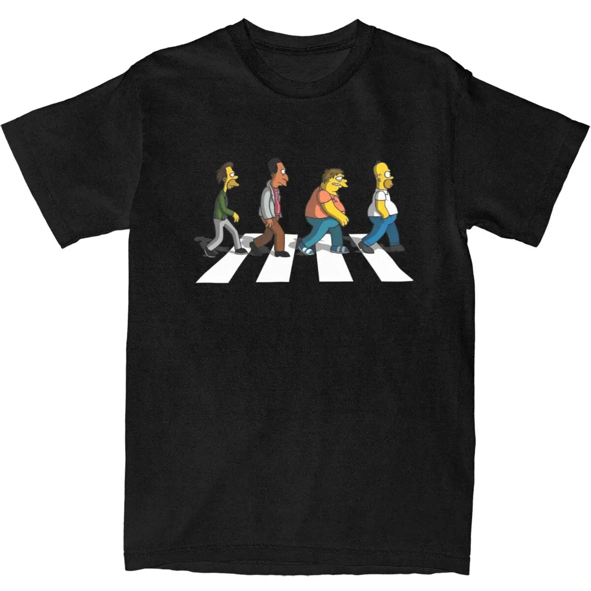 The Be Sharps T Shirt Men The S-simpsons Cartoon Y2K Casual 100% Cotton T Shirts Summer O Neck Trendy Cool Tee Shirt