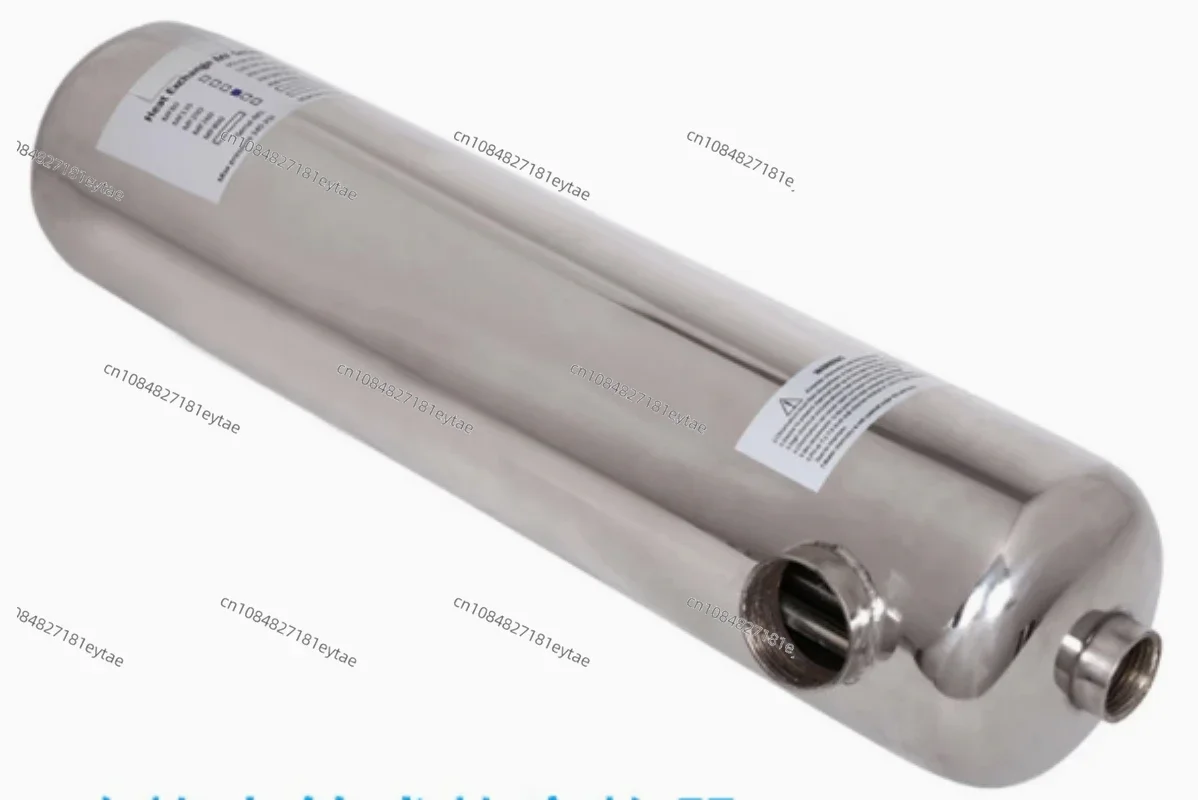 

Swimming pool spa cold and hot water heat exchanger stainless steel three T heat exchanger swimming pool tube heat exchanger