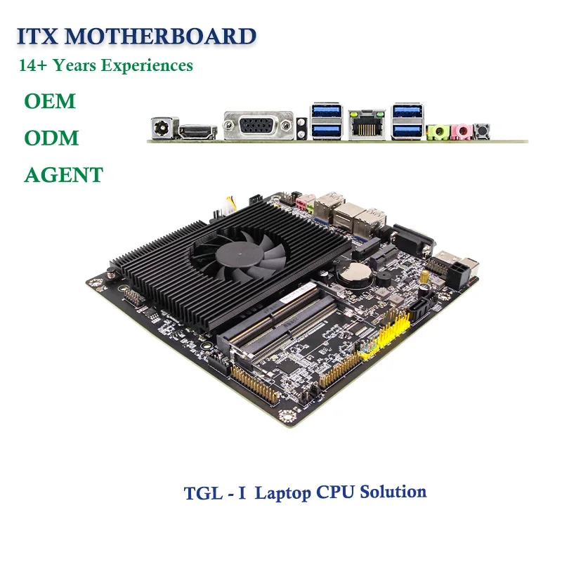 170*170mm ITX Motherboard  i5 i7 10th 11th Gen DDR4 32GB 5G WI-FI Mini Mainboard with 8*USB 6COM Motherboards