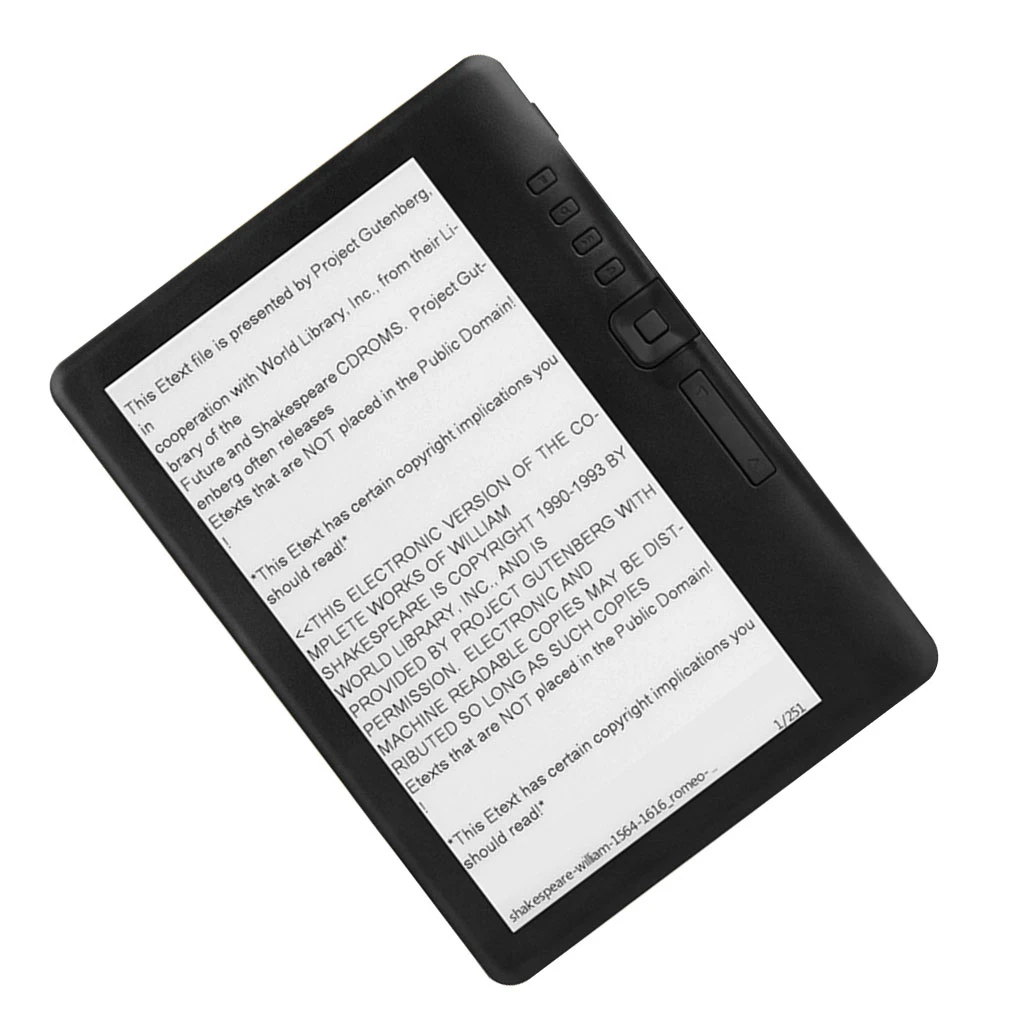 

E-book Reader 7-inch E-book HD Tablet MP3 Music Player Portable TFT LCD Screen Reading Tablet 4G EU Plug