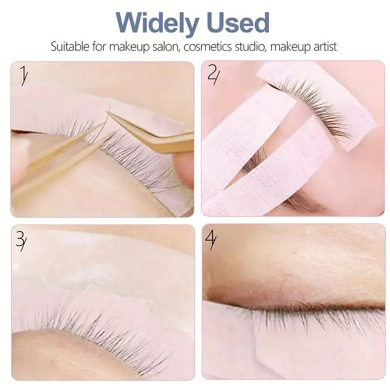 1/3Rolls Eyelash Tape, Adhesive Fabric Lash Tapes For Eyelash Extension, Breathable Micropore Fabric Medical Tape