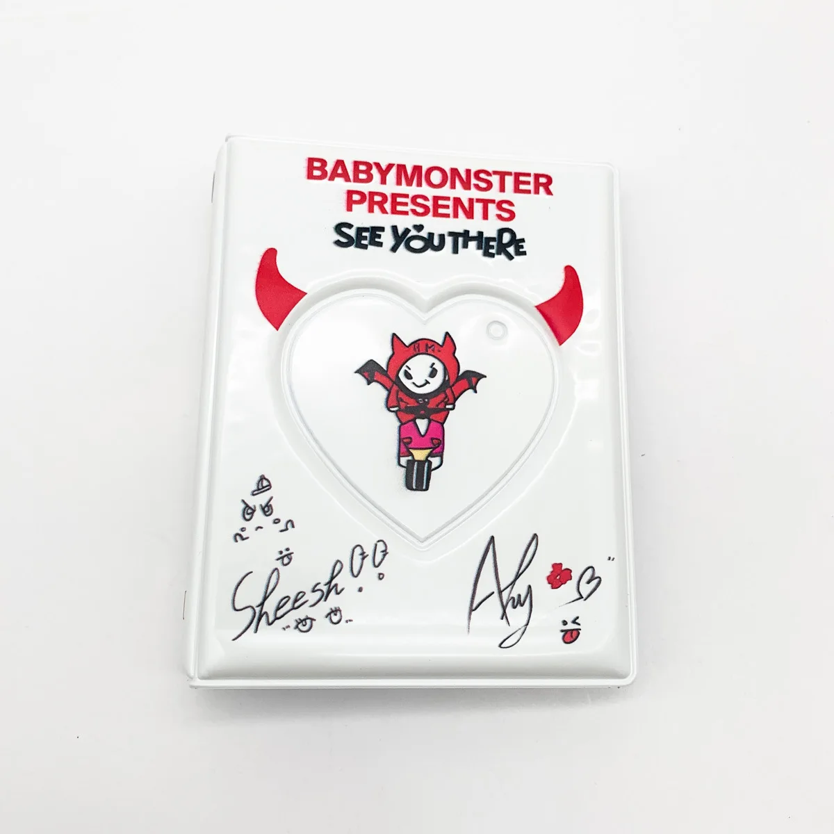 KPOP BABYMONSTER Cute Cartoon Card Binders ASA Ahyeon Ruka Rami Photocards Holder Protective 16P Cards Album Fans Collectibles