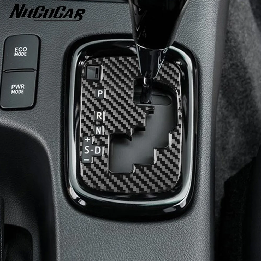 Per Toyota Hilux 2015-2021 in fibra di carbonio indicatore del cambio pannello Trim Cover accessori interni per auto adesivi decorativi