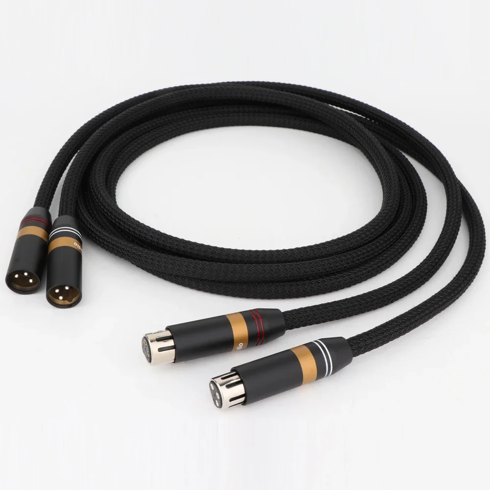 Zbalansowany kabel połączeniowy Monosaudio A202X XLR z posrebrzaną wtyczką XLR 3Pin męski do żeńskiego kabla Audio