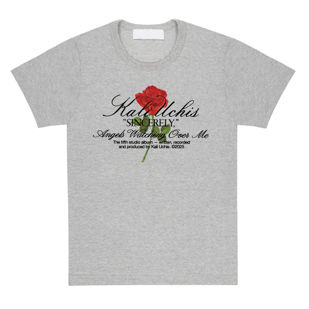 بصدق ارتفع تي شيرت كالي UCHIS المغني الجرافيك بلايز قصيرة الأكمام القطن الإناث تي شيرت النساء الرجال الملابس عادية فضفاض تيز