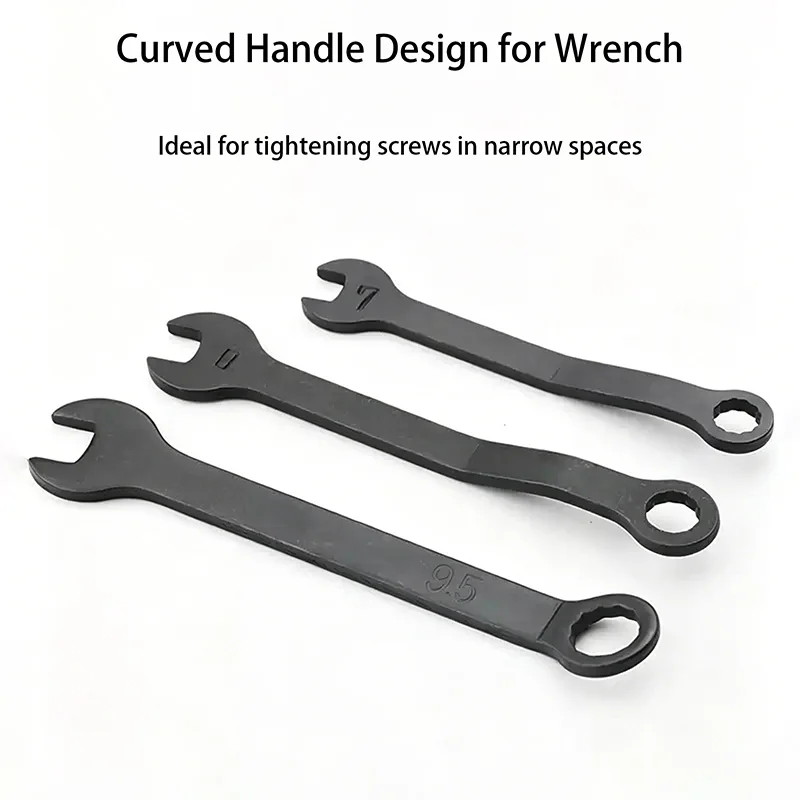 Combination Box & Hex Open End Wrenches, Small Repair Spanner Size 6/7/8 for Sewing Machine & Overlock Serger