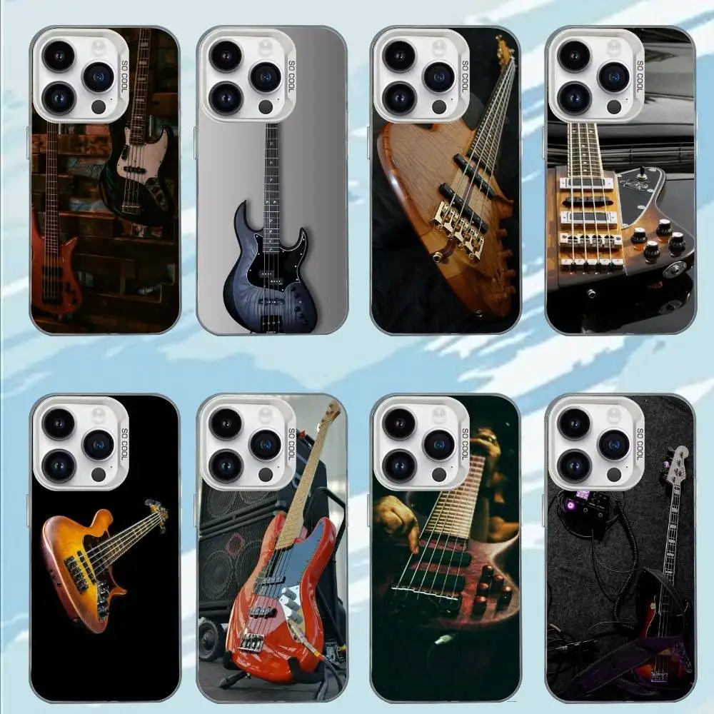 

B-Bass Music Phone Case For iPhone 17,16,15,14,13,12,11,Mini,Pro,E,MAX White Candy Matte Shockproof Cover