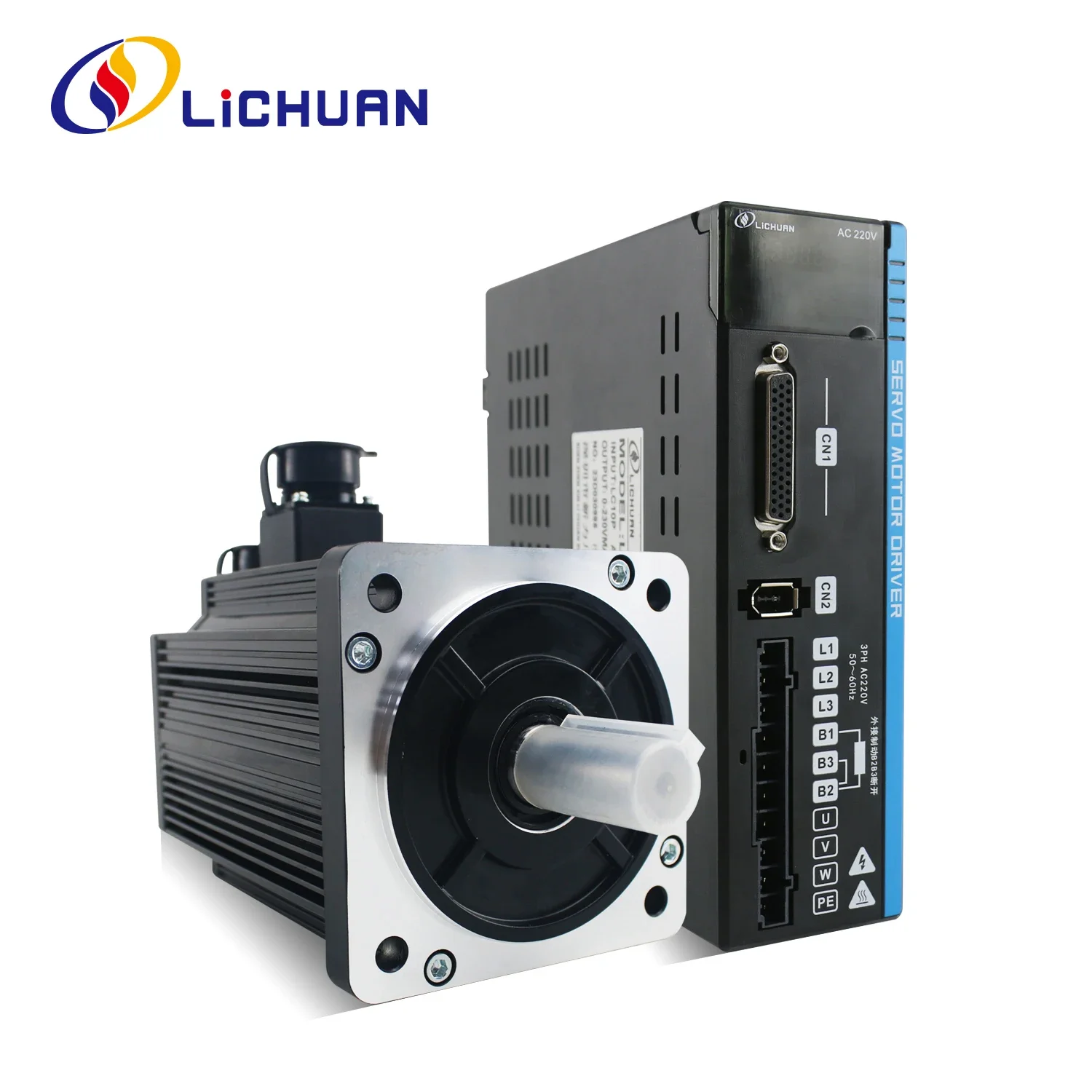 Lichuan A5 2KW 1.5KW 2.6KW ServoMotor with Driver 220V 1500/2500RPM 7.5/6/10A 7.7/10N.m AC Servo Motor Drivers Kit for CNC&