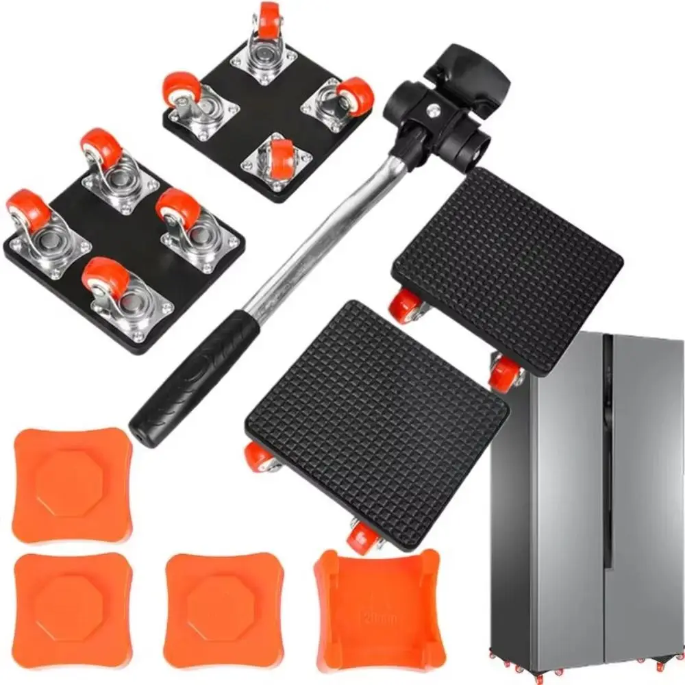 

Система для перемещения мебели с 4 роликами, вращающаяся на 360 градусов, с противоскользящим покрытием, многофункциональная, для тяжелых нагрузок