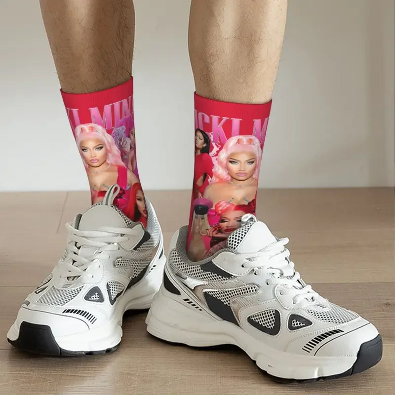 Chaussettes à tube moyen coordonnantes pour hommes et femmes, Rared Queen, Nicky Minaj, Rétro, Chaud, Hiver, Y2K