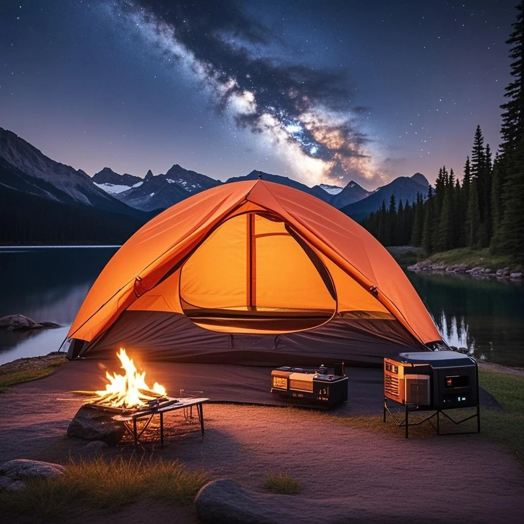 

Tents for Camping 1 Person Camping Dome Tent, Waterproof Lightweight Portable Backpacking Tent for Outdoor Camping/Hiking,Orange