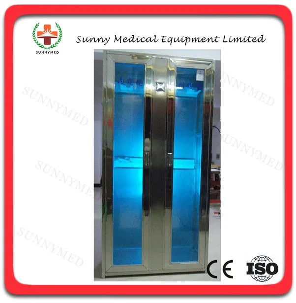 SY-P017-2 Medical double door stainless steel endoscope storage UV disinfection cabinet