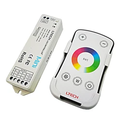 LTECH New Led RGBW Controller DC12V 24V Input 3AX4CH 4 Channel 120W Output Constant Voltage 2.4GHz RF Remote Wireless Receiver