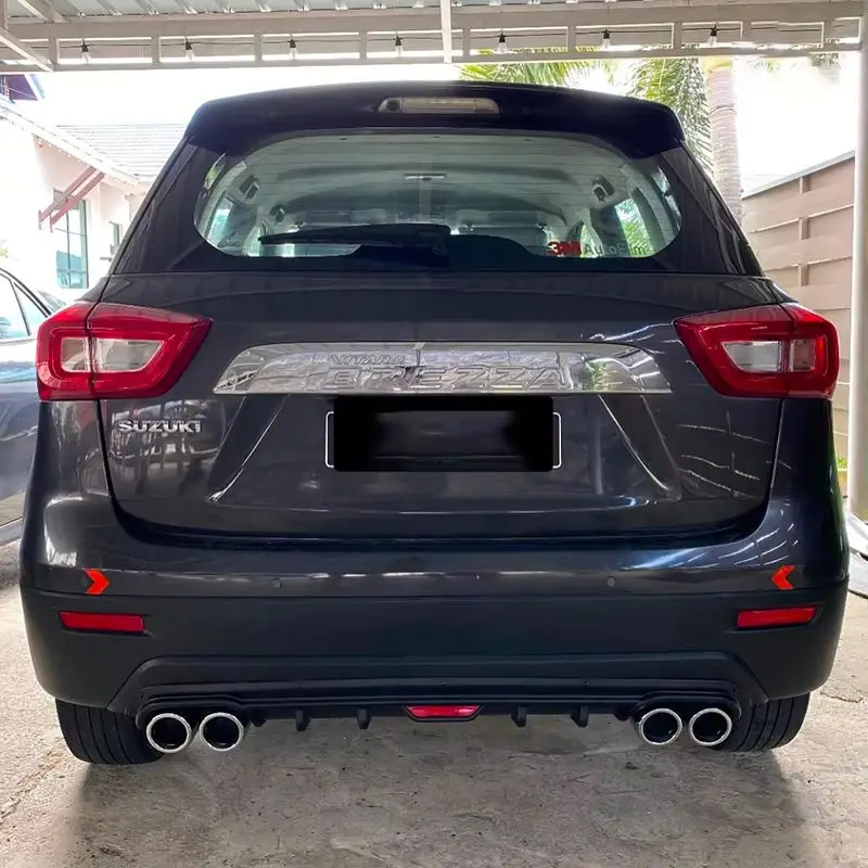 For 2016-2025 Suzuki Brezza/Urban Cruiser Rear Diffuser Bumper Lips Splitter Spoiler Exhaust Tailpipe Body Kit Accessories